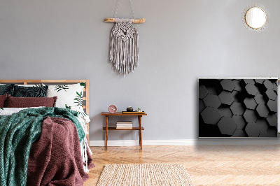 Capa magnética para radiador Favos de mel pretos