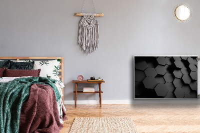 Capa magnética para radiador Favos de mel pretos