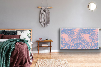 Capa magnética para radiador Folhas azuis