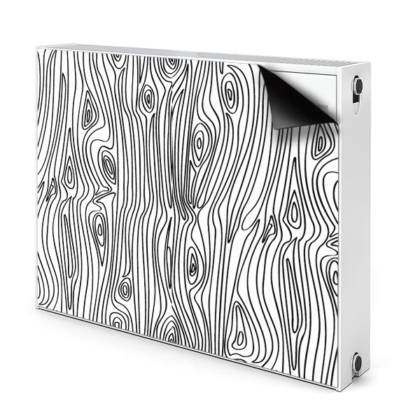 Cobertura magnética para radiador Imitação de madeira