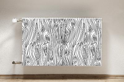 Cobertura magnética para radiador Imitação de madeira