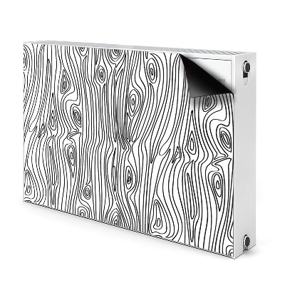 Cobertura magnética para radiador Imitação de madeira