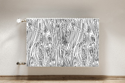 Cobertura magnética para radiador Imitação de madeira