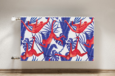 Capa magnética para radiador Abstração de macacos