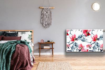 Capa magnética para radiador Padrão de flores