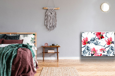 Capa magnética para radiador Padrão de flores