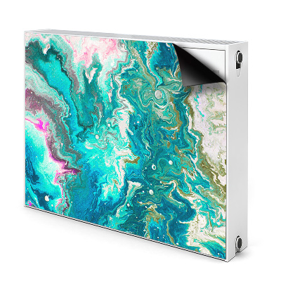 Cobertura magnética para radiador Abstração verde