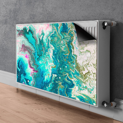 Cobertura magnética para radiador Abstração verde