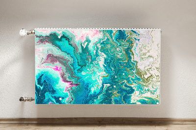 Cobertura magnética para radiador Abstração verde