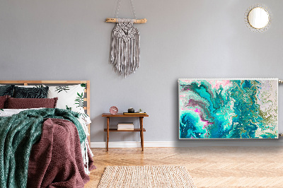 Cobertura magnética para radiador Abstração verde