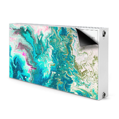 Cobertura magnética para radiador Abstração verde