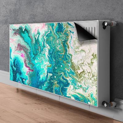 Cobertura magnética para radiador Abstração verde