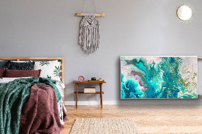 Cobertura magnética para radiador Abstração verde