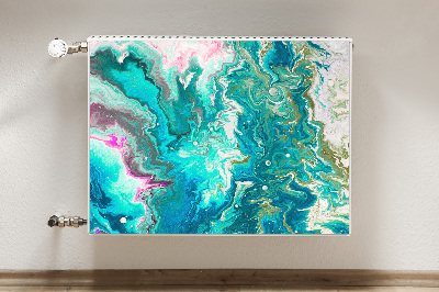 Cobertura magnética para radiador Abstração verde