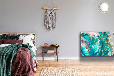 Cobertura magnética para radiador Abstração verde