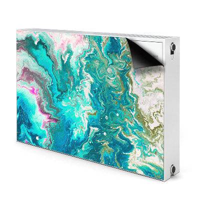 Cobertura magnética para radiador Abstração verde