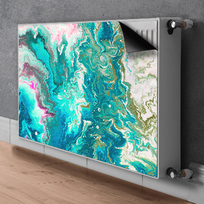 Cobertura magnética para radiador Abstração verde