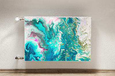 Cobertura magnética para radiador Abstração verde