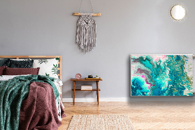 Cobertura magnética para radiador Abstração verde