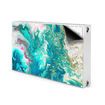 Cobertura magnética para radiador Abstração verde