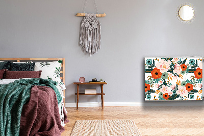 Capa magnética para radiador Flores coloridas