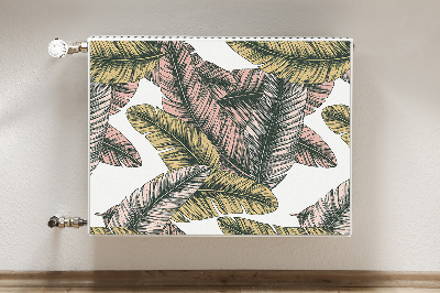 Cobertura magnética para radiador Folhas de bananeira