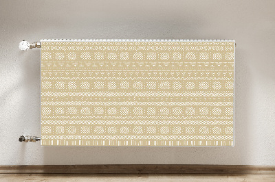 Cobertura magnética para radiador Forma amarela