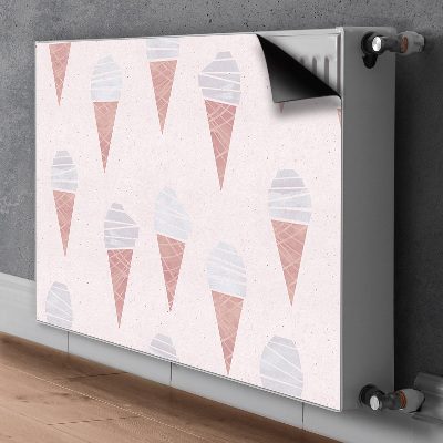 Cobertura magnética para radiador Sorvete em casquinha de waffle