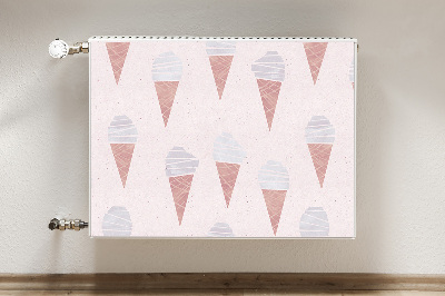 Cobertura magnética para radiador Sorvete em casquinha de waffle