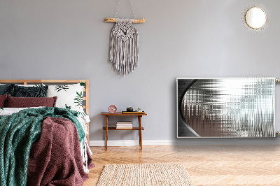 Capa magnética para radiador Prata abstrata