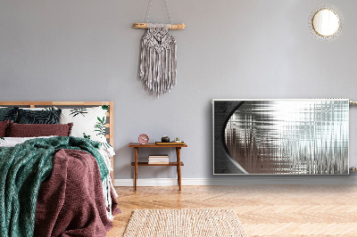 Capa magnética para radiador Prata abstrata