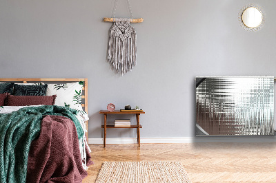 Capa magnética para radiador Prata abstrata