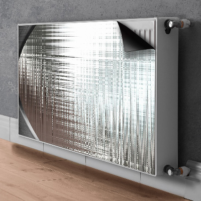 Capa magnética para radiador Prata abstrata