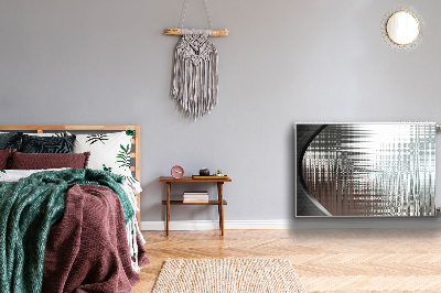 Capa magnética para radiador Prata abstrata