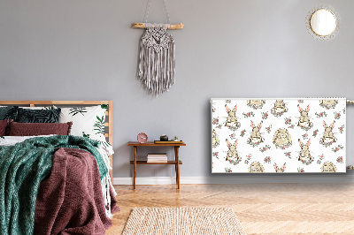 Capa magnética para radiador Coelhos castanhos claros