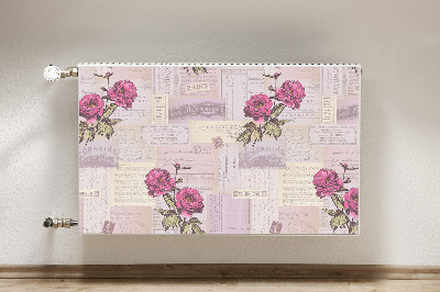 Cobertura magnética para radiador Papel e peônias