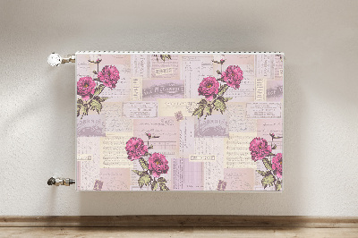 Cobertura magnética para radiador Papel e peônias