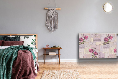 Cobertura magnética para radiador Papel e peônias