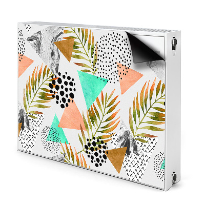 Capa magnética para radiador Pontos e folhas