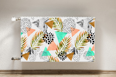 Capa magnética para radiador Pontos e folhas