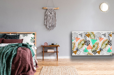 Capa magnética para radiador Pontos e folhas