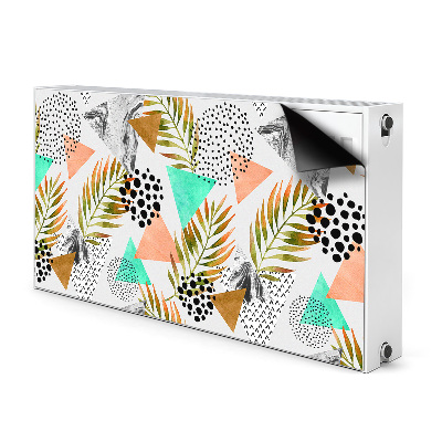 Capa magnética para radiador Pontos e folhas