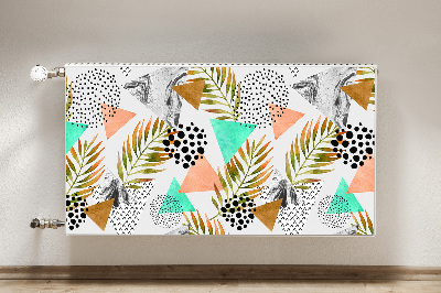 Capa magnética para radiador Pontos e folhas