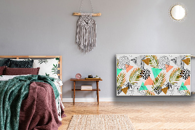 Capa magnética para radiador Pontos e folhas