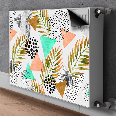 Capa magnética para radiador Pontos e folhas