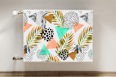 Capa magnética para radiador Pontos e folhas