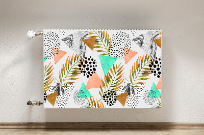 Capa magnética para radiador Pontos e folhas