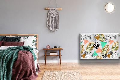 Capa magnética para radiador Pontos e folhas