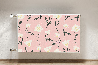 Cobertura magnética para radiador Flores delicadas