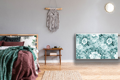 Cobertura magnética para radiador Flores azuis